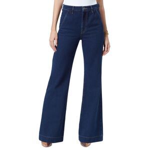 Sam Edelman Women's Bay High Rise Flared-Leg Trouser Jeans